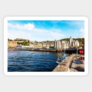 Oban Harbour And Town Sticker